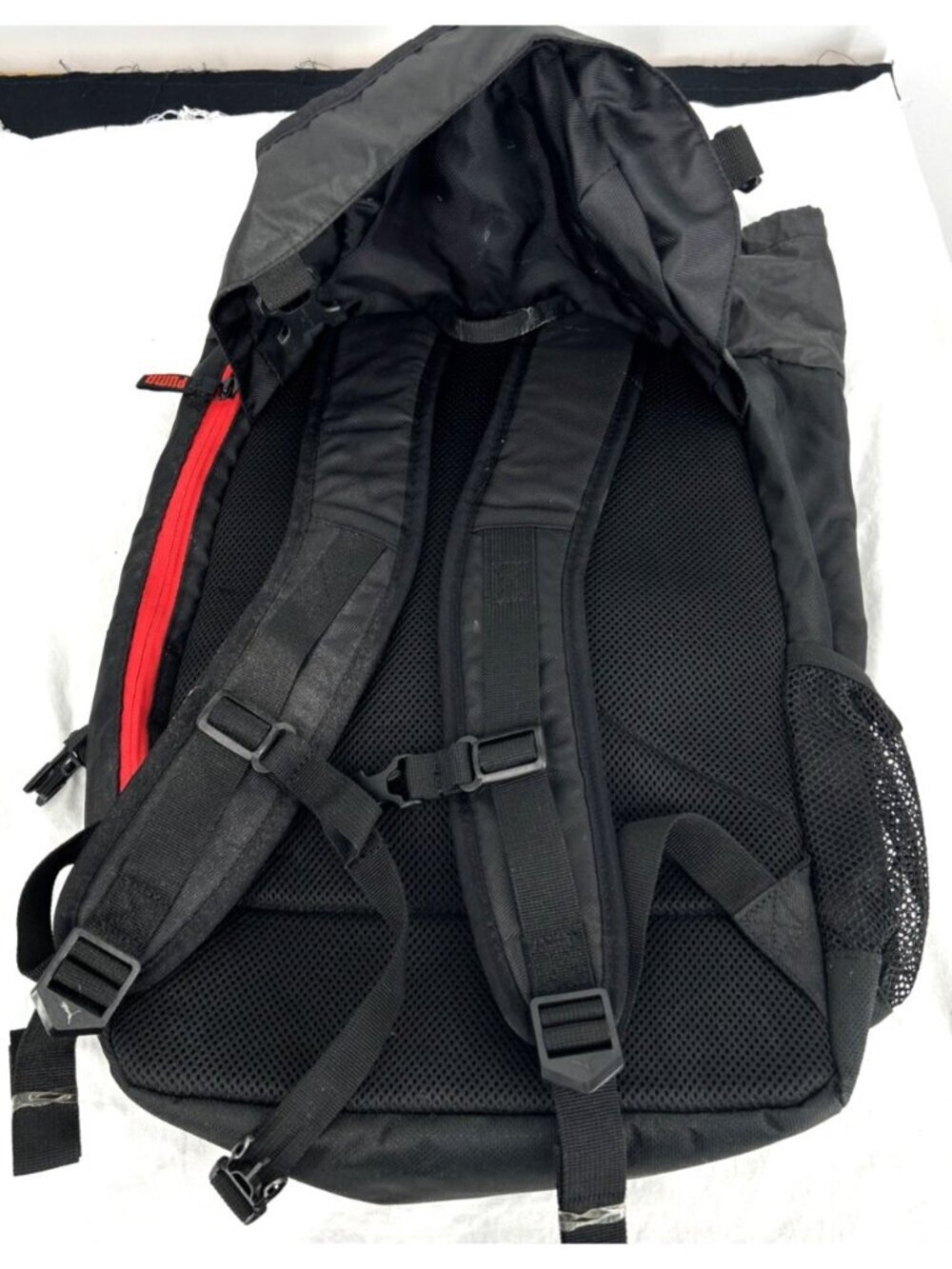 Puma Mercedes Benz Laptop Backpack Black Red Drawstring Dura Base Bag - Picture 4 of 9
